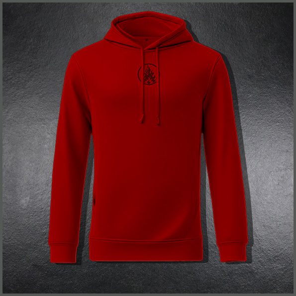 Organic Hoody - Red